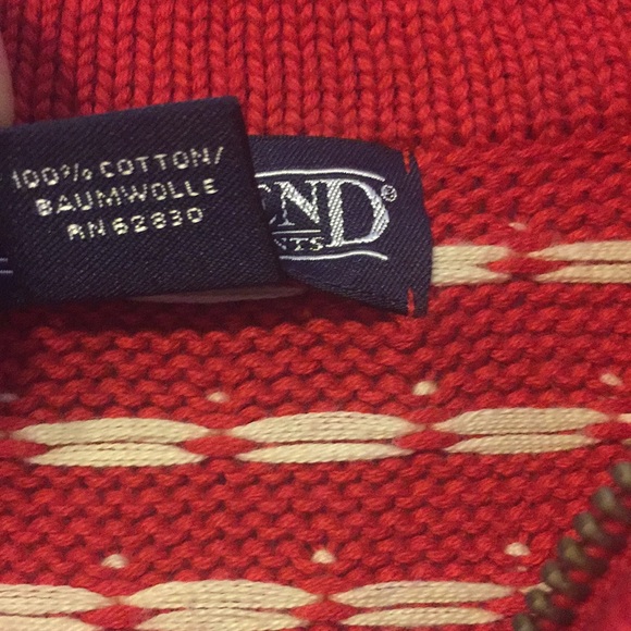 Land’ End - 100% cotton pullover,snowflake sweater - Picture 3 of 10